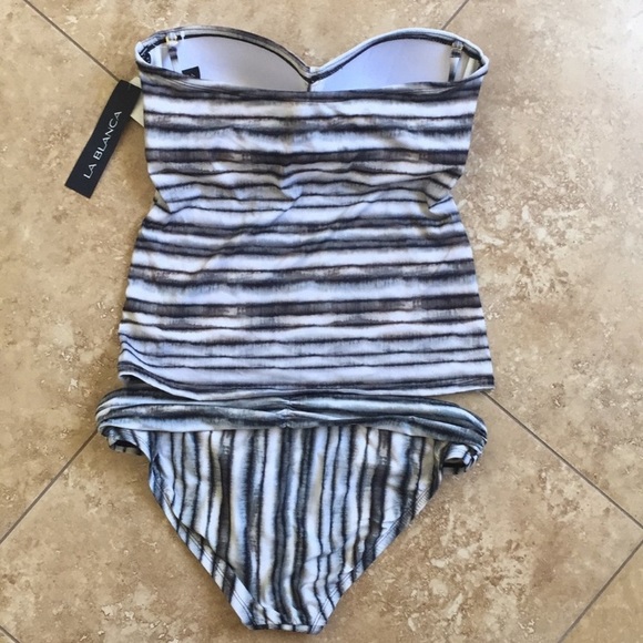 La Blanca Tankini Top and Bottom - Picture 5 of 6